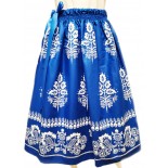Folklórní sukně královská modrá velká 2.vzor
