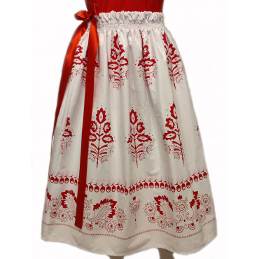 Folklórní sukně bílá velká 2.vzor
