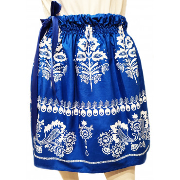 Folklórní sukně královská modrá malá 2.vzor
