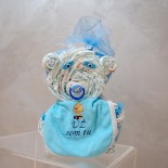 Plyšový dort medvídek modrý