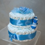 Penkový dort 2 patra modrý