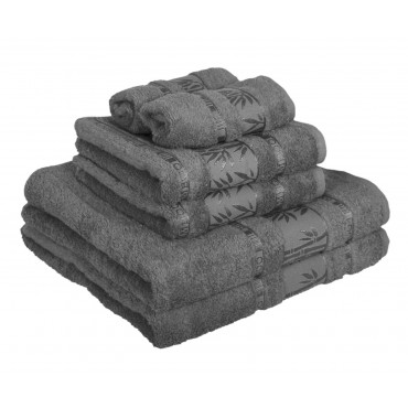 Ajoss Bambusový ručník šedý 100x50cm