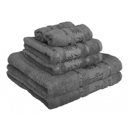 Ajoss Bambusový ručník šedý 100x50cm