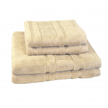 Ajoss Bambusový ručník béžový 100x50cm