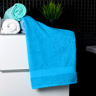 Ajoss Bavlněný ručník tyrkysové barvy 90x50cm