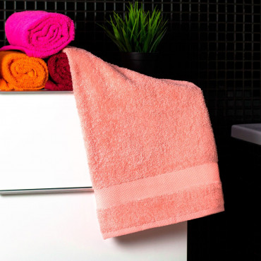 Ajoss Bavlněný ručník světle lososové barvy 90x50cm