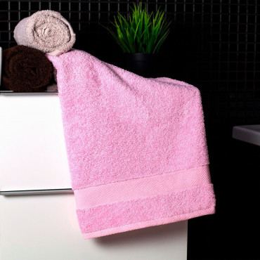 Ajoss Bavlněný ručník světle růžové barvy 90x50cm