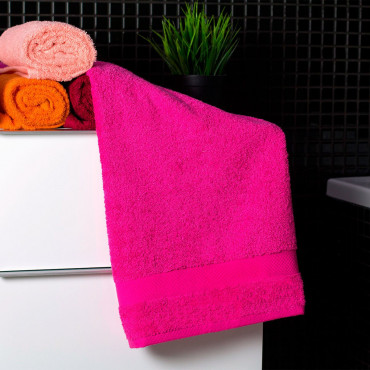 Ajoss Bavlněný ručník cyklámenové barvy 90x50cm