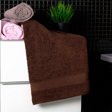 Ajoss Bavlněný ručník čokoládové barvy 90x50cm
