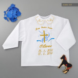 Krstová košilka - zlatá: Kříž