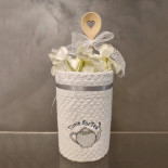 Utěrkový dort čas na čaj bílá