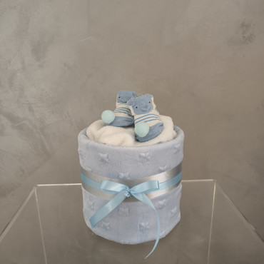 Dětský dort z deky: modrý