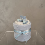 Dětský dort z deky: modrý