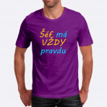Pánské humorné tričko s výšivkou: Šéf má VŽDY pravdu