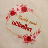 Růžová mikina s potiskem - třešně