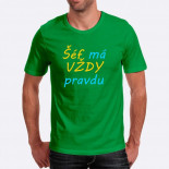 Pánské humorné tričko s výšivkou: Šéf má VŽDY pravdu