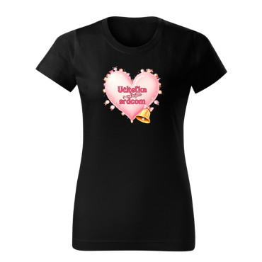 Dámské tričko Učitelka s velkým srdcem