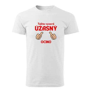 Pánské tričko s potiskem Takhle vypadá úžasný tatínek