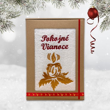 Dárková krabička – osuška Pokojné Vánoce