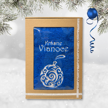 Dárková krabička – osuška Krásné Vánoce