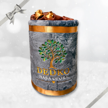Deka s výšivkou – Dědeček, naše opora (dort)