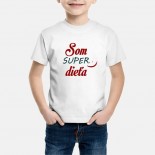 Dětské humorné tričko s výšivkou: Jsem SUPER dítě + smajlík