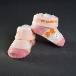 Kojenecké ponožky: růžové