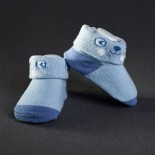 Kojenecké ponožky: modré s medvídkem