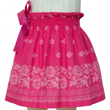 Folklórní sukně malá-růžová